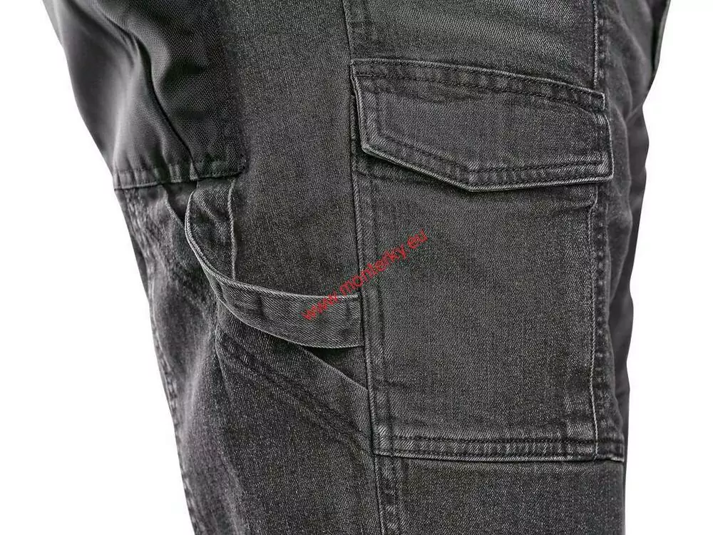 KRAŤASY JEANS CXS MURET, PÁNSKÉ, ŠEDO-ČERNÉ 1450-040-710 CANIS