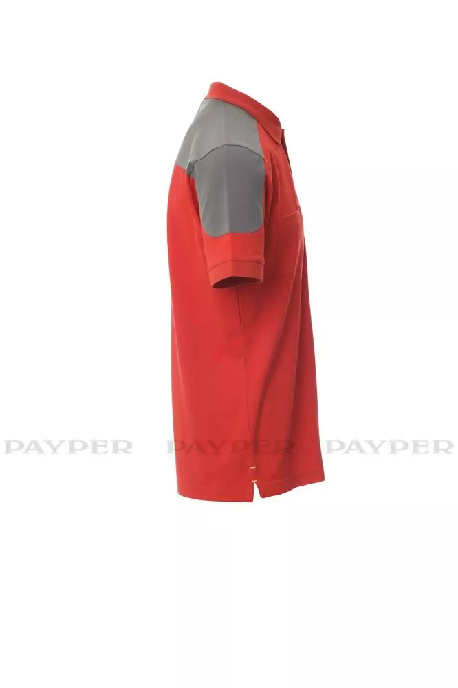 Pánská dvoubarevná polokošile COMPANY 001465-0440 červené 03021
