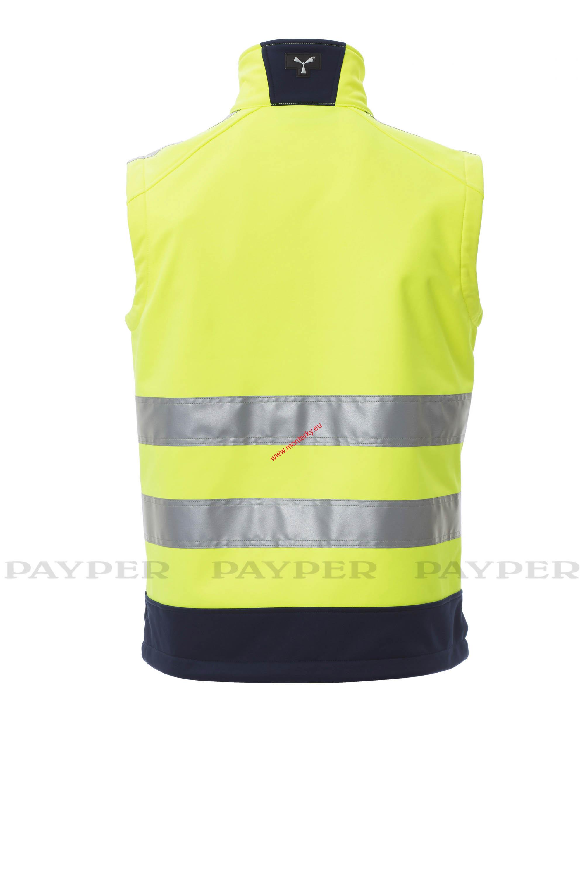Vesta zimní reflexní TRAFFIC 1449-0090/01014 ŽLUTÁ FLUO PAYPER až 5XL