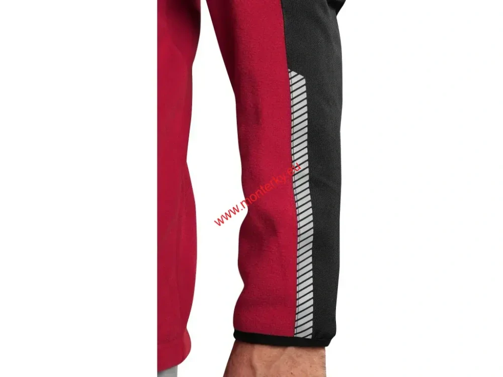 Bunda CXS 4ENVI SOLIS, pánská, fleecová, červeno-černá canis 1240-134-260