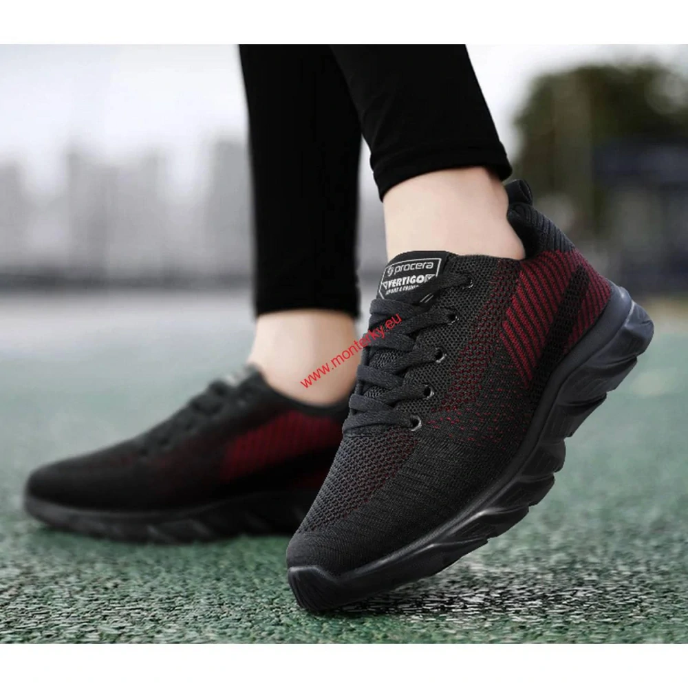 Obuv polobotka VERTIGO VERTIGO ČERNO-ČERVENÉ 36-47 procera