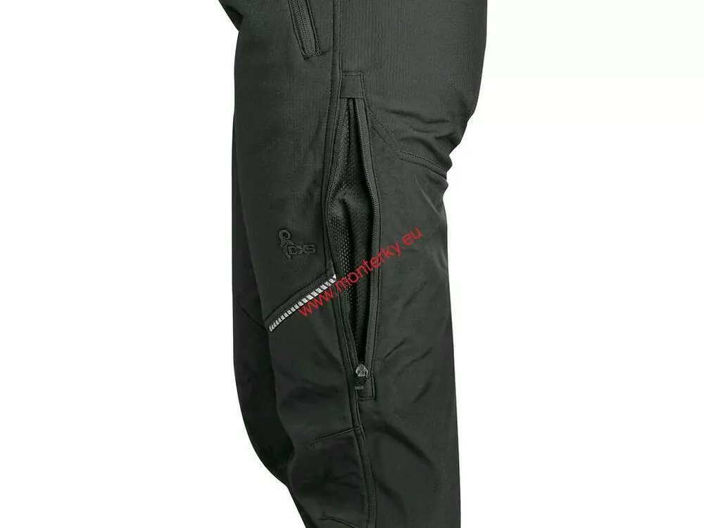 KALHOTY CXS TRENTON, ZIMNÍ SOFTSHELL, PÁNSKÉ,1420-003-800 ČERNÉ