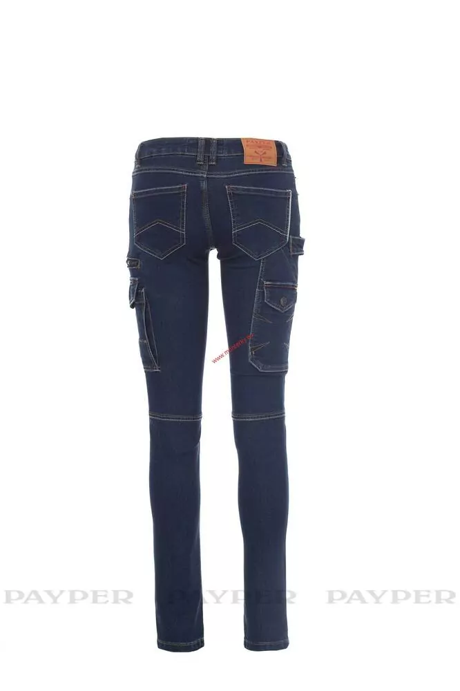 Kalhoty dámské WEST LADY 001202-0377,MODRÁ DENIM 08003
