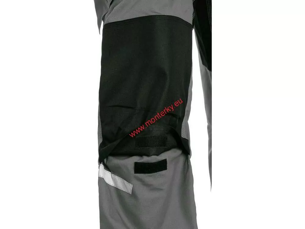 Kalhoty montérky CXS STRETCH, zkrácené 170-176cm, 1020-034-710 šedo-černé