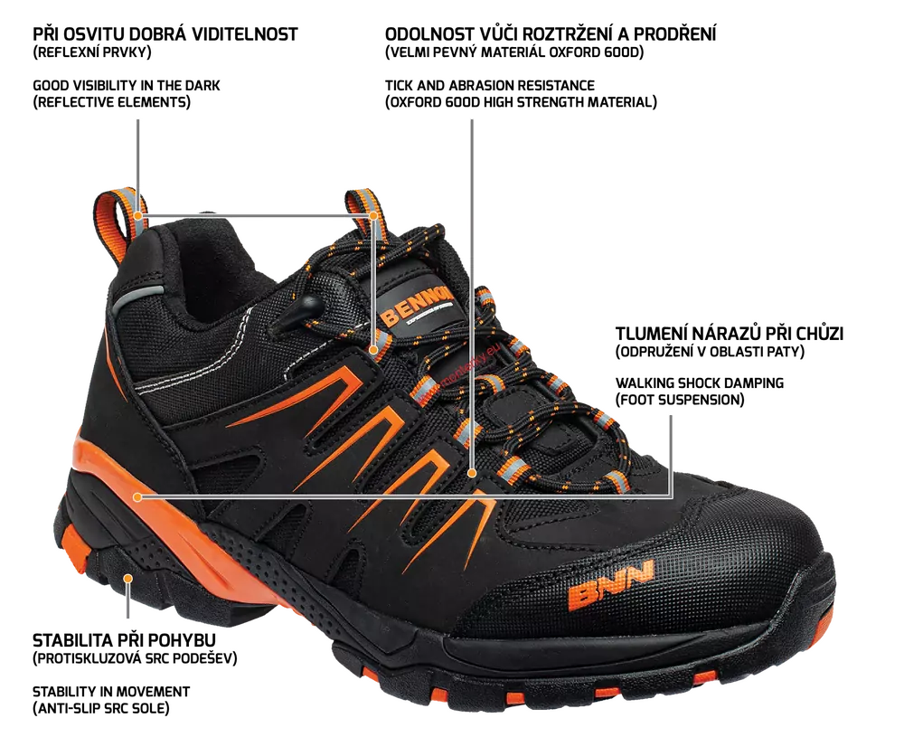 Obuv polobotka ORLANDO XTR O2 NM LOW,0711030267