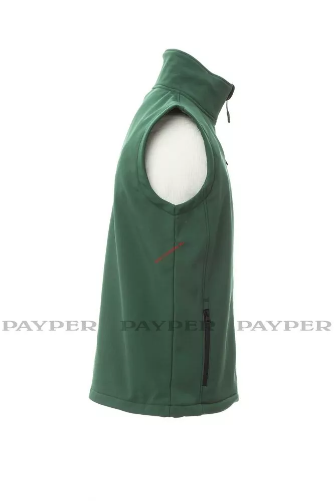 Softshellová vesta PAYPER, GLASGOW 1363-0355 zelená 07000 až 5XL