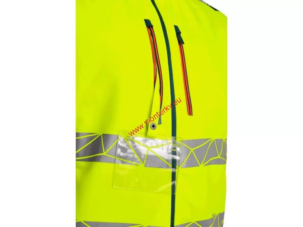 Bunda/vesta BEDFORD softshell žlutá-petrolejová canis 1117-006-180 