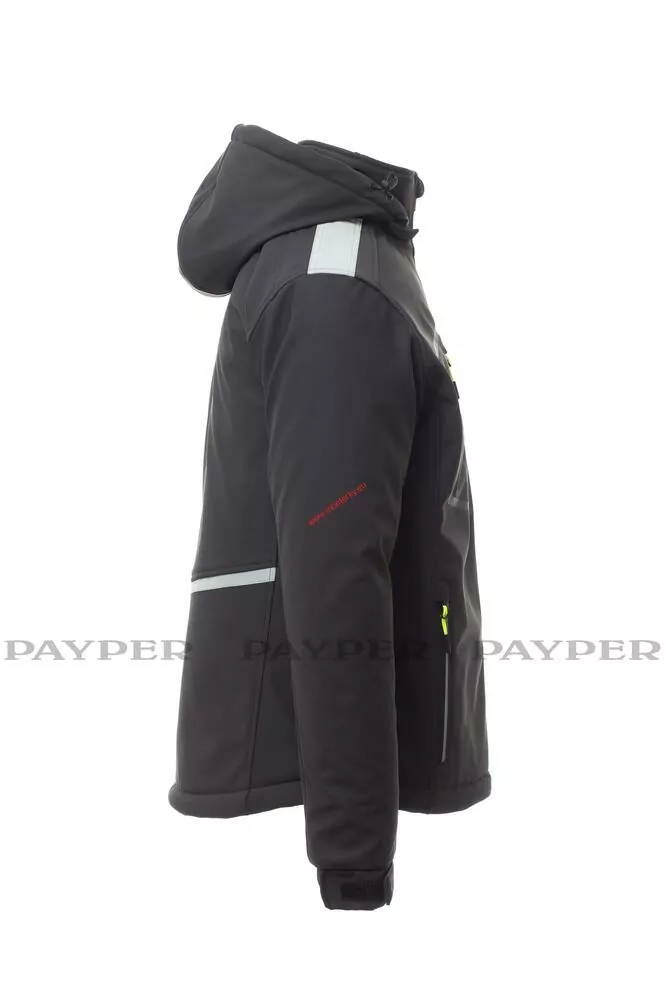 BUNDA SOFTSHELL zateplená PAYPER STREAM PAD S00331-0489 antracit 13044
