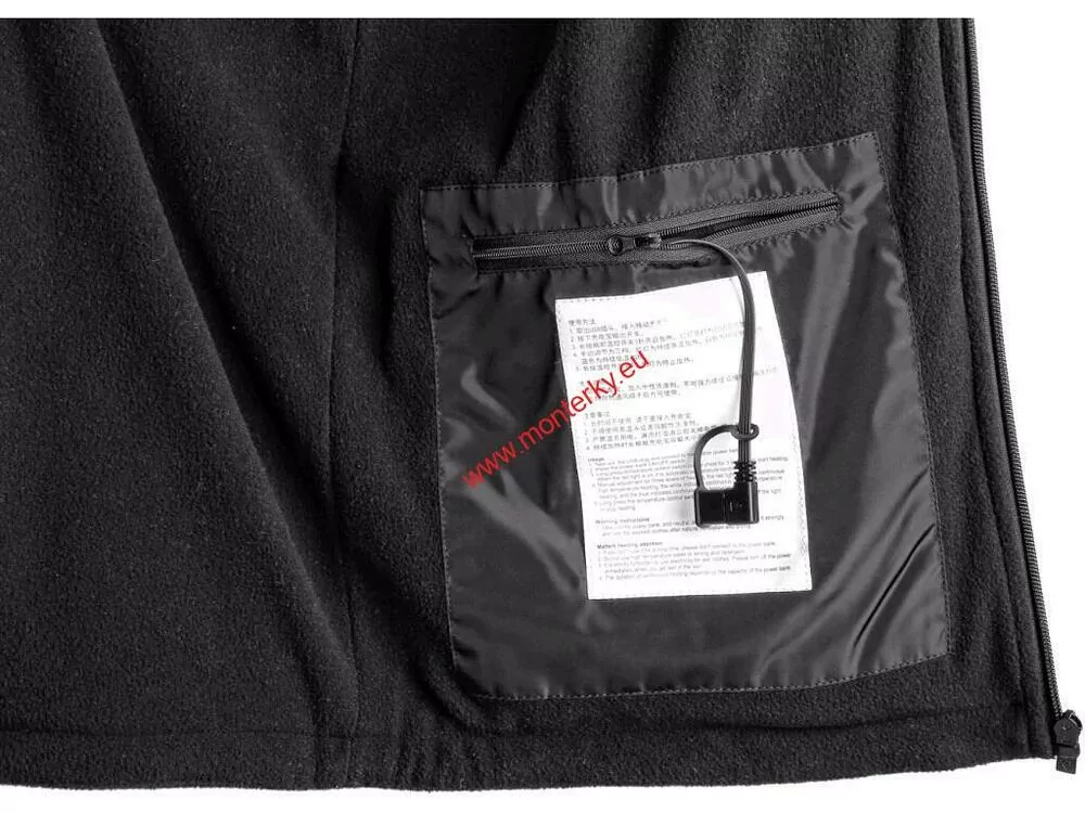 Vesta vyhřívaná CXS ANTARKTIDA fleece černá 1121-001-800