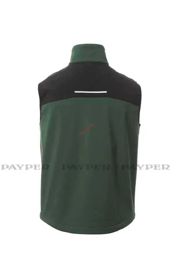 Softshellová vesta CORK S00360-P114 zelená 07057 PAYPER až 5XL