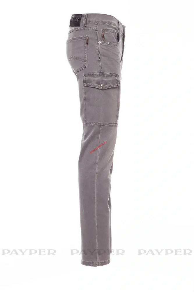 Pánské kalhoty džínového střihu HUMMER 000242-0076,13008 OCELOVĚ ŠEDÁ