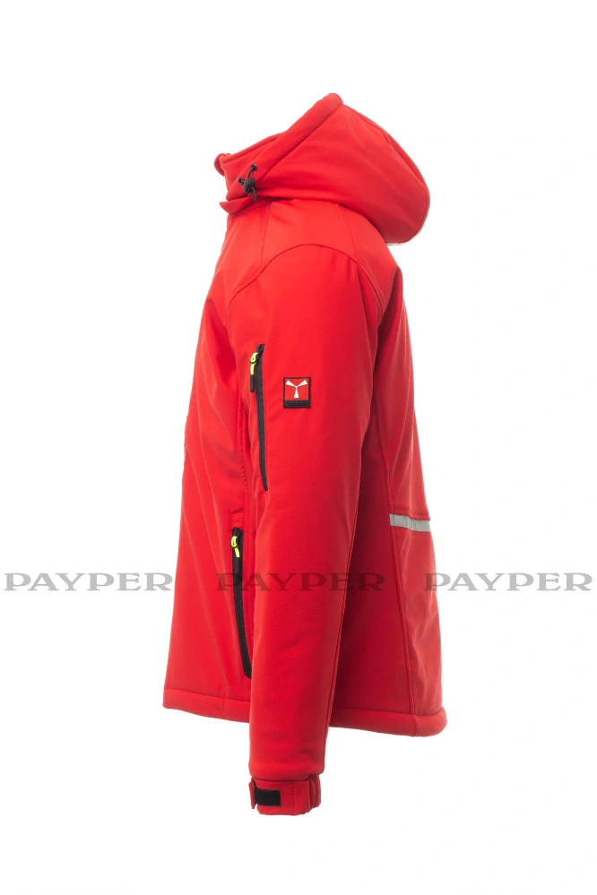 Bunda zimní soft. CREEK PAD S00330-0489 03015 červená payper až 5XL