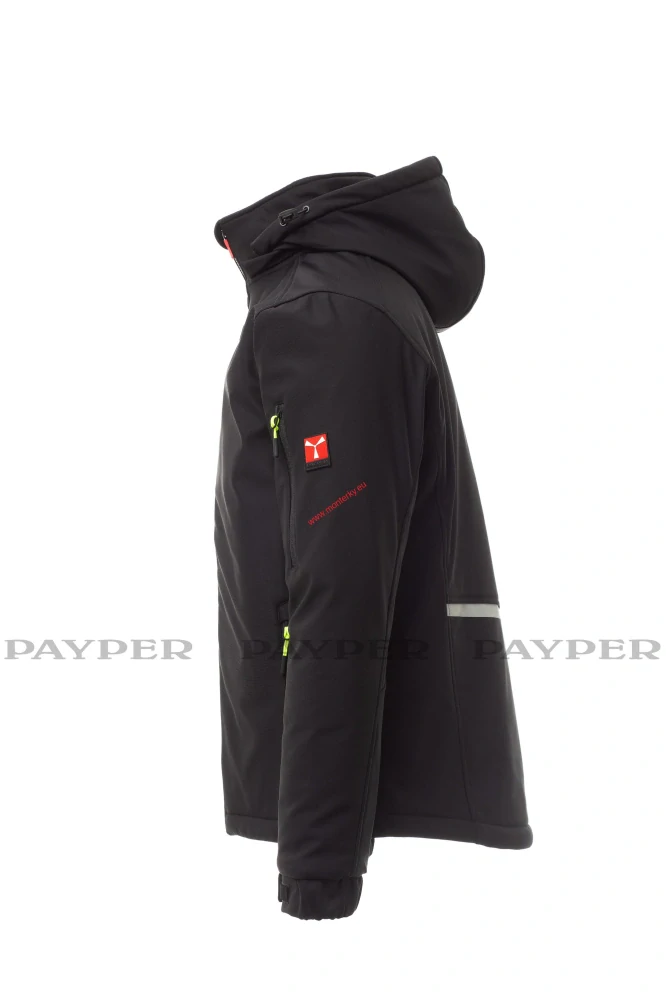 Bunda zimní soft. CREEK PAD S00330-0489 14018 černá payper až 5XL