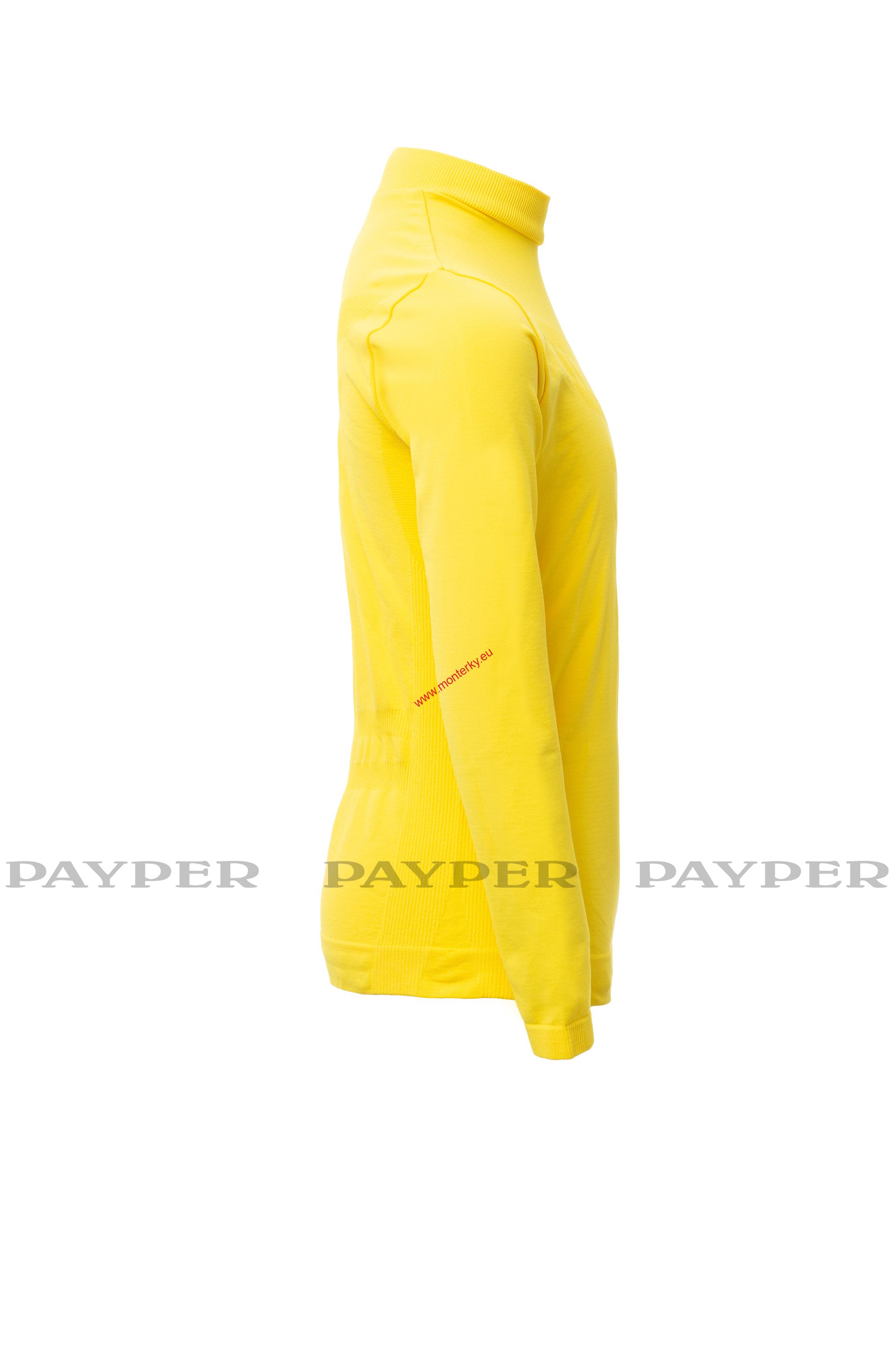 DĚTSKÉ FUNKČNÍ TRIČKO TPLAYER, DL. RUKÁV, payper ŽLUTÁ S00686-P147/01000