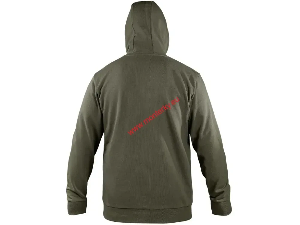Mikina s kapucí CXS ALTON khaki canis 1520-226-518