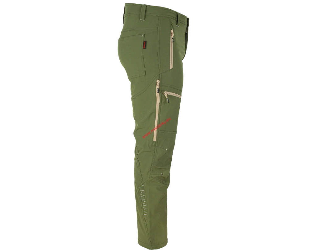 Kalhoty softshellové zateplené FORCE Trousers green/sand bennon 0956130050