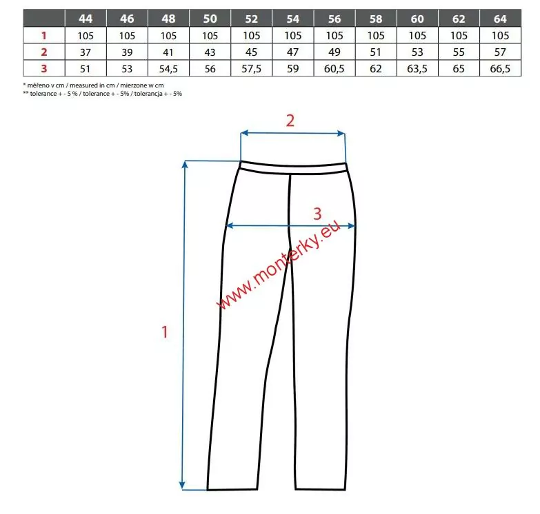 Kalhoty montérky CXS STRETCH,zkrácené 170-176cm, 1020-034-440 modrá-černá
