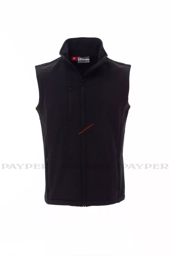 Softshellová vesta PAYPER, GLASGOW 1363-0355 černá 14000,4XL,5XL