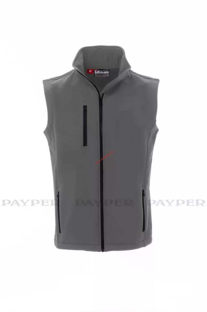 Softshellová vesta PAYPER, GLASGOW 1363-0355 OCELOVĚ ŠEDÁ 13008 4XL,5XL