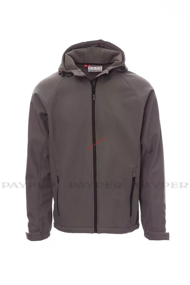 BUNDA SOFTSHELL PAYPER GALE 001044-0355/13008 ocelově šedá 