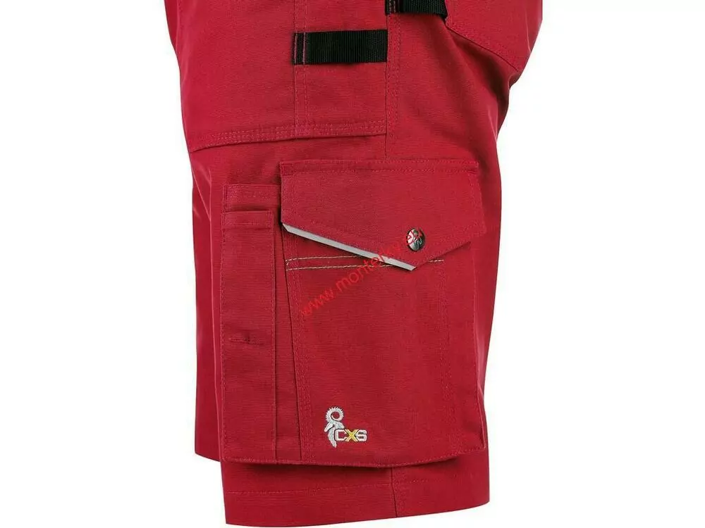 Kraťasy CXS STRETCH, pánské 1060-027-260 červeno-černé