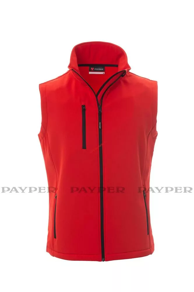 Softshellová vesta PAYPER, GLASGOW 1363-0355 červená 03000 až 5XL