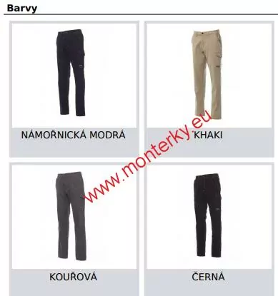 Kalhoty WORKER STRETCH 001199-0376 11006 khaki, XS-5XL