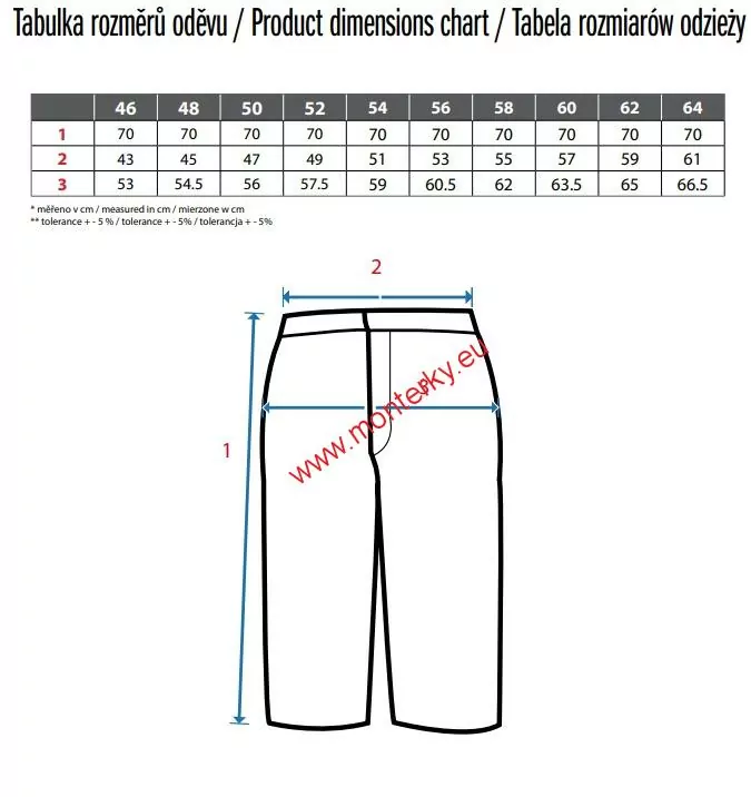 KALHOTY 3/4 CXS STRETCH, PÁNSKÉ, STŘEDNĚ MODRÉ-ČERNÉ 1090-027-440