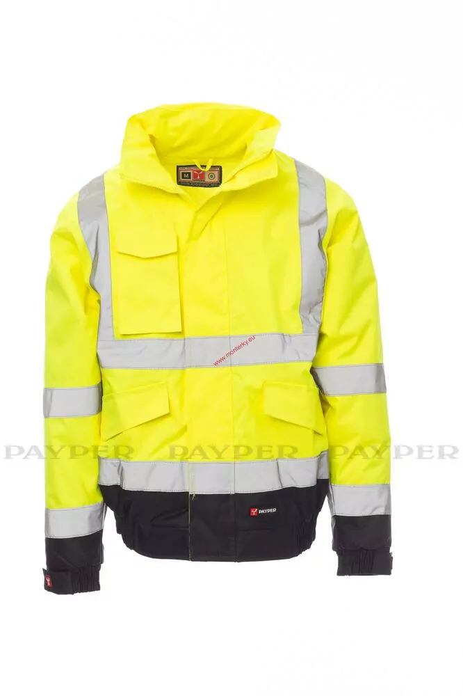 Refllexní bunda PADDOCK 001219-0379 ŽLUTÁ 01014 až 5XL