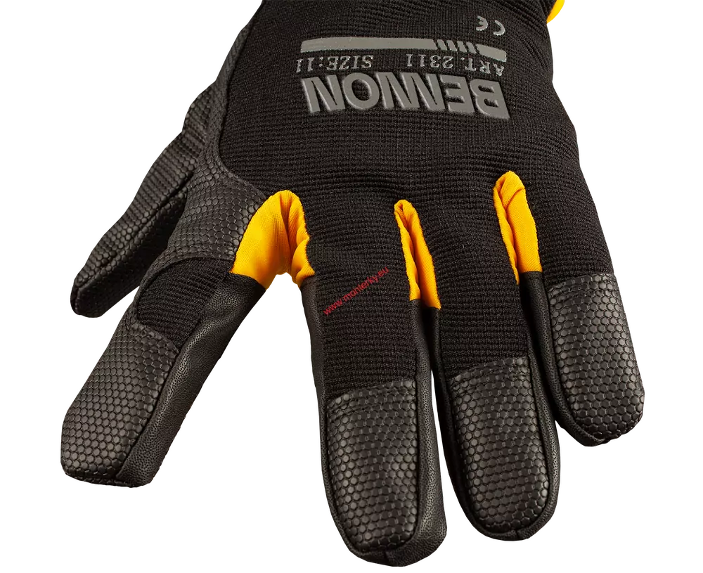 Rukavice zimní KALYTOS WTR GLOVES BLACK/YELLOW 0766100060