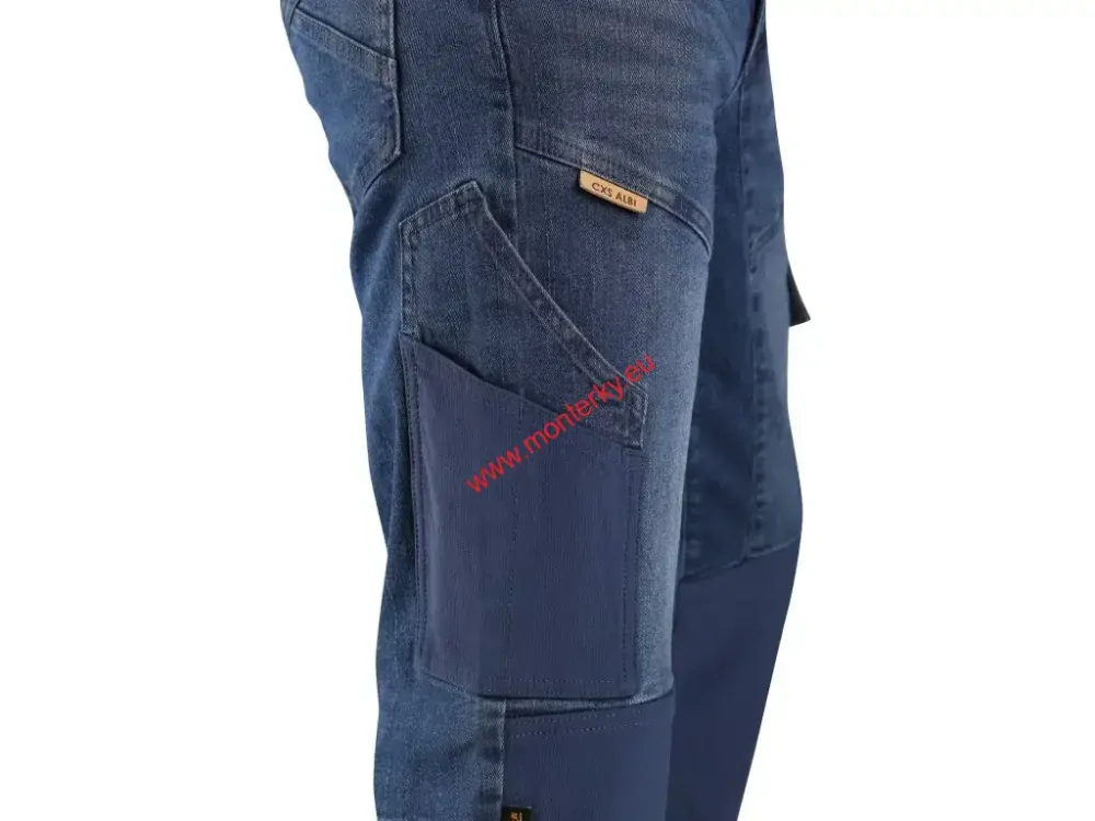 KALHOTY JEANS CXS ALBI, PÁNSKÉ, MODRÉ CANIS 1490-303-400