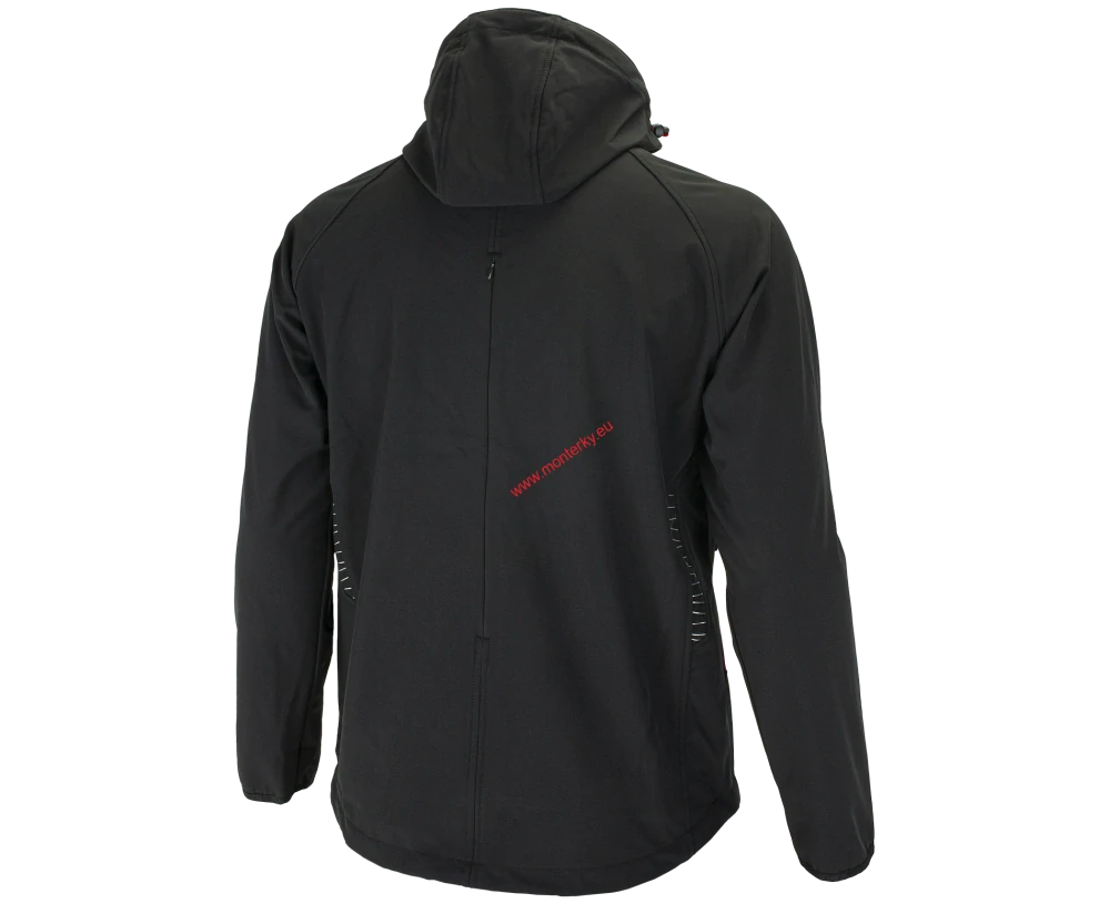 Bunda softshellová FORCE Jacket black/red 0953180063