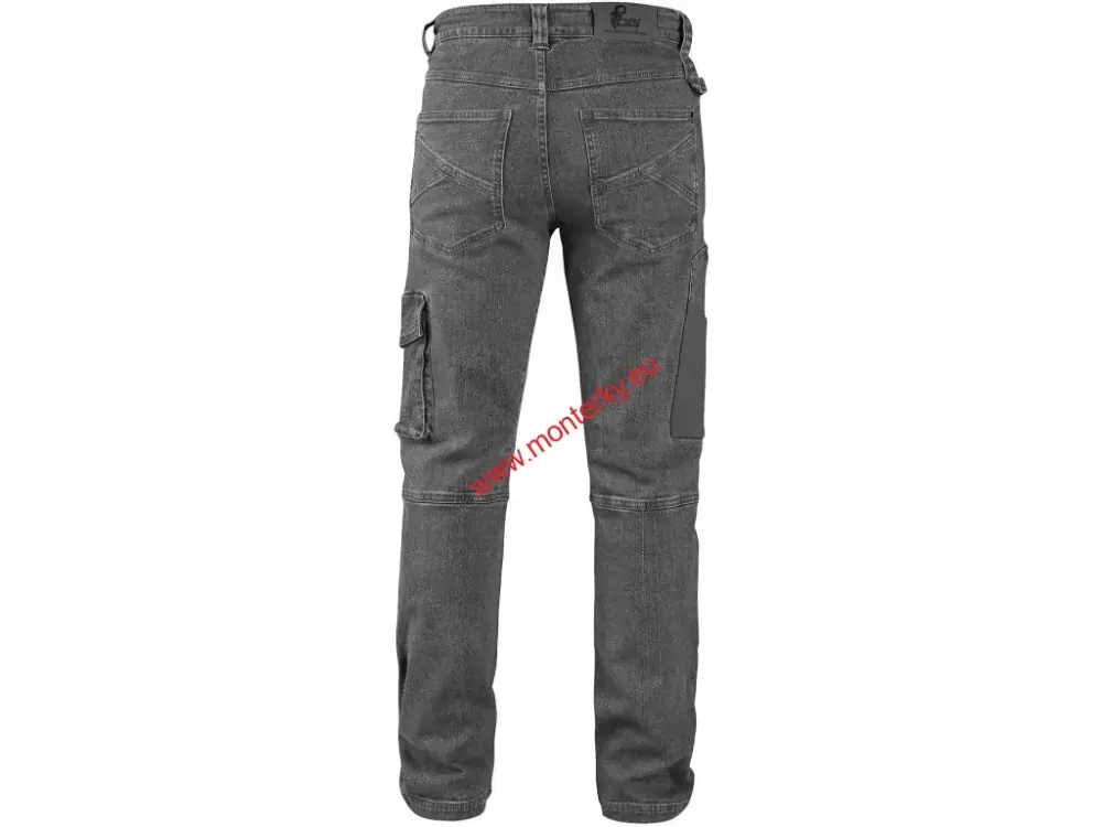 KALHOTY JEANS CXS ALBI, PÁNSKÉ, ŠEDÉ CANIS 1490-303-700