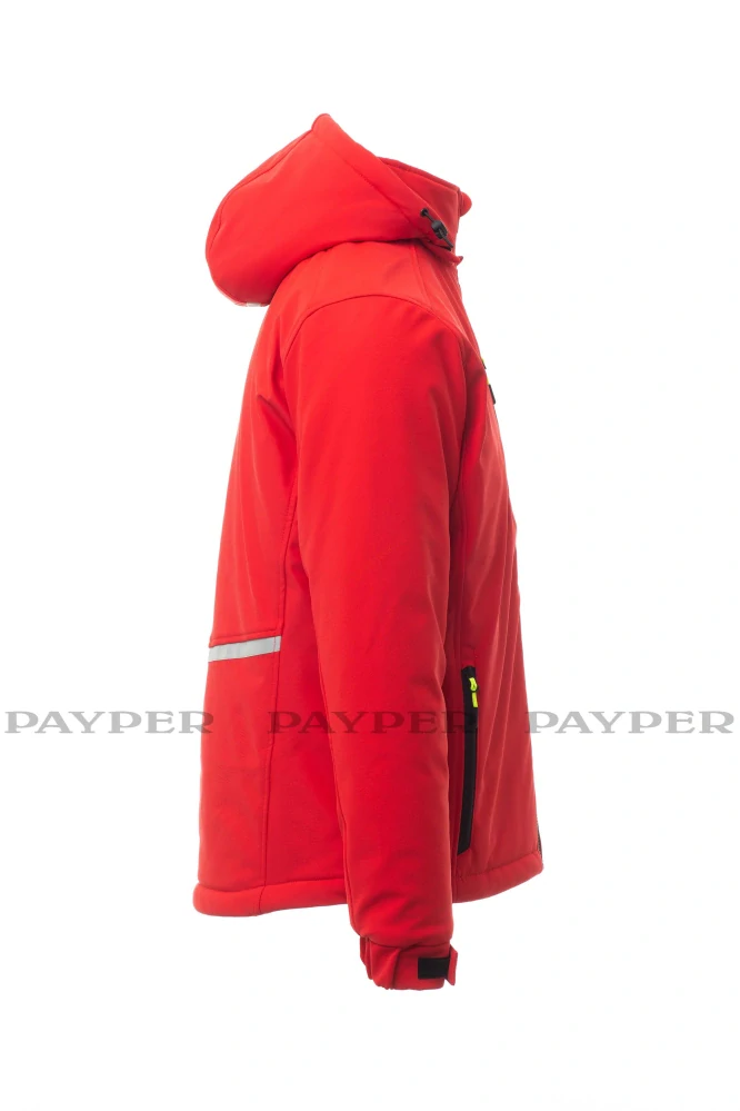 Bunda zimní soft. CREEK PAD S00330-0489 03015 červená payper až 5XL