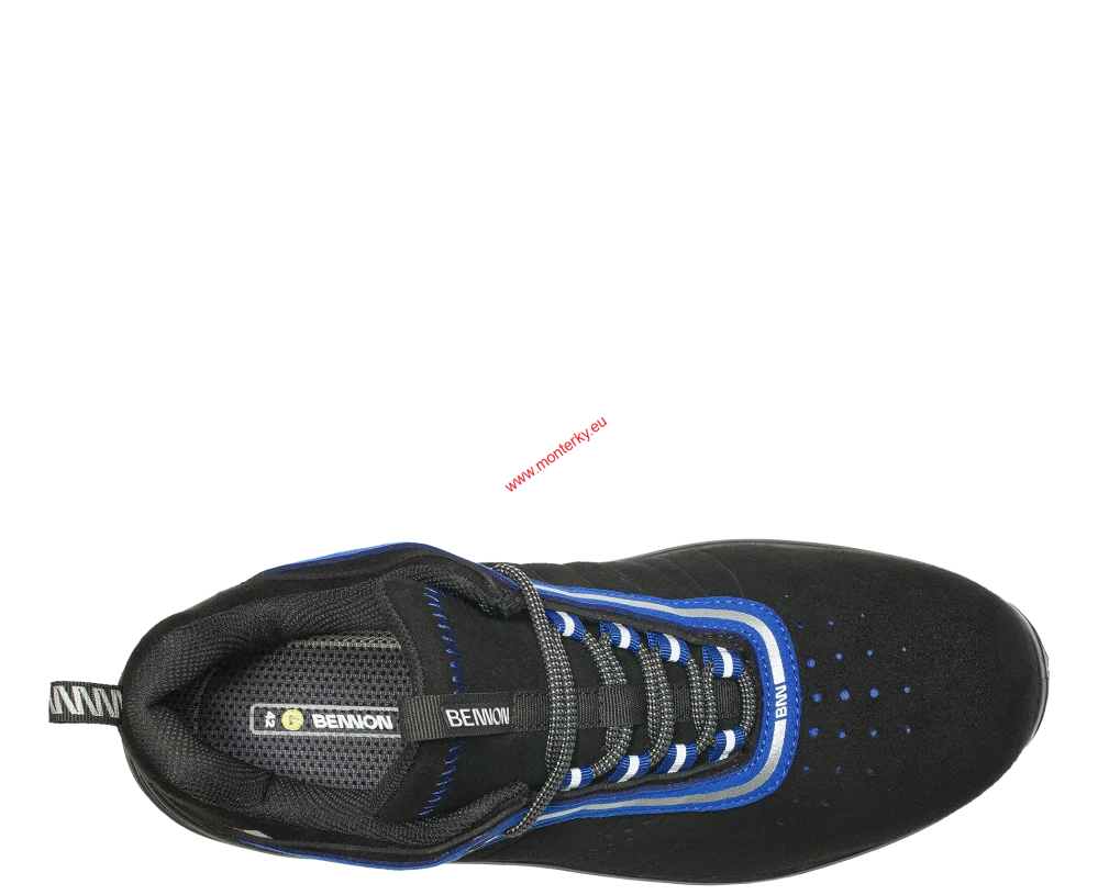 Obuv EXTRA ŠIROKÁ PODEŠEV bennon TRON S1PS ESD NM blue low 1032031069