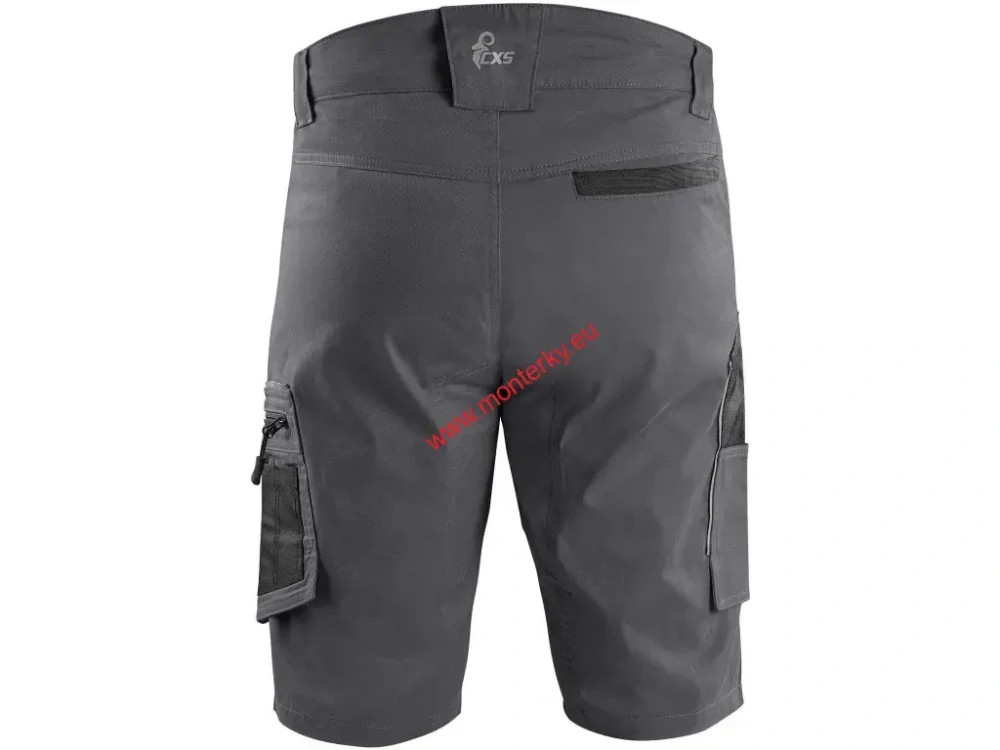 Kraťasy CXS SOLIS FLEX, pánské šedo-černé canis 1060-130-710