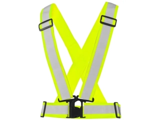 REFLEXNÍ KŘÍŽ ELASTICKÝ,CROSS BELT výstražný,1115-005-150-00 žlutý