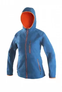 Dámská softshell bunda LEDUC, modro-oranžová 1230-057-403