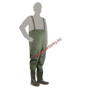 Prsačky GRAND CHEST WADERS 3192 zelené DEMAR