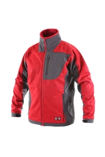 Pánská softshell bunda FRESNO, červeno-šedá