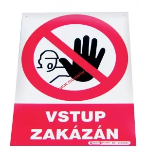 Tabulka "Vstup zakázán"6124-002-000-00