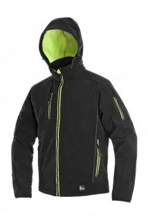 Pánská softshell bunda DURHAM 1230-072-802  černo-žlutá