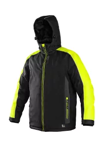 Pánská zimní bunda BRIGHTON, černo-žlutá 1210-078-802 