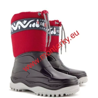 Dětská zimní obuv FROST 0376 B červená