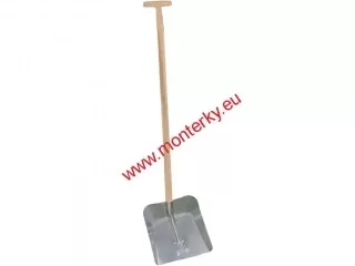 Hliníková lopata, velká, s násadou