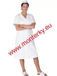 Dámský PLÁŠŤ 0012.0100,krátký rukáv, bílý