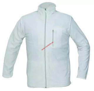 KARELA celopropínací fleecová mikina-bílá 0301-0062-80