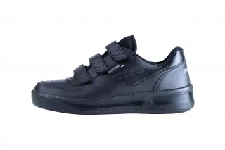 Obuv polobotka PRESTIGE VELCRO černé-suchý zip M86810-60