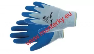 DĚTSKÉ rukavice CHUNKY nylon. latex.0108-0114-40 dl modrá 4,5