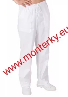 UNISEXOVÉ KALHOTY dlouhé 2506.0102 BÍLÉ